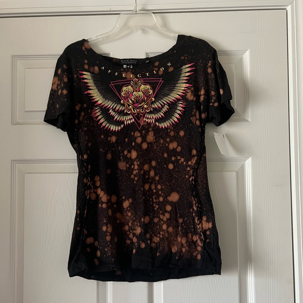 LADIES AFFLICTIONS BLACK LABEL TEE!